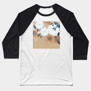 Asian-Inspired Chrysanthemum 4 Baseball T-Shirt